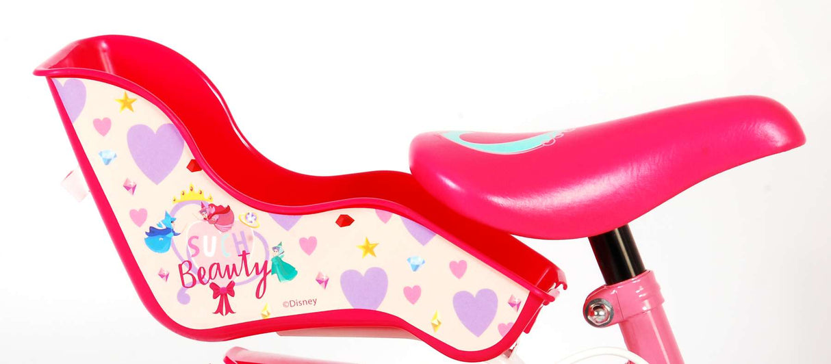 Disney Princess Kinderfiets Meisjes 16 inch Roze Twee Handremmen