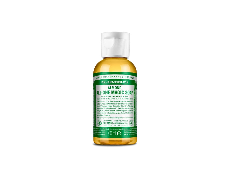 Dr. Bronner's Vloeibare Zeep Pure Castile Amandel 60 ml