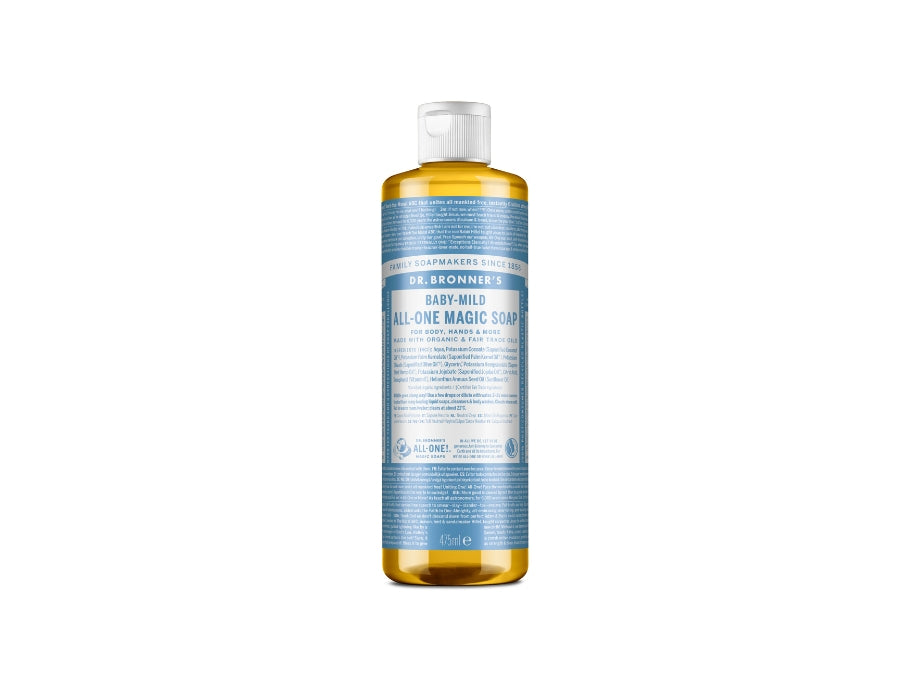 Dr. Bronner's Vloeibare Zeep Pure Castile Baby Parfumvrij 475 ml