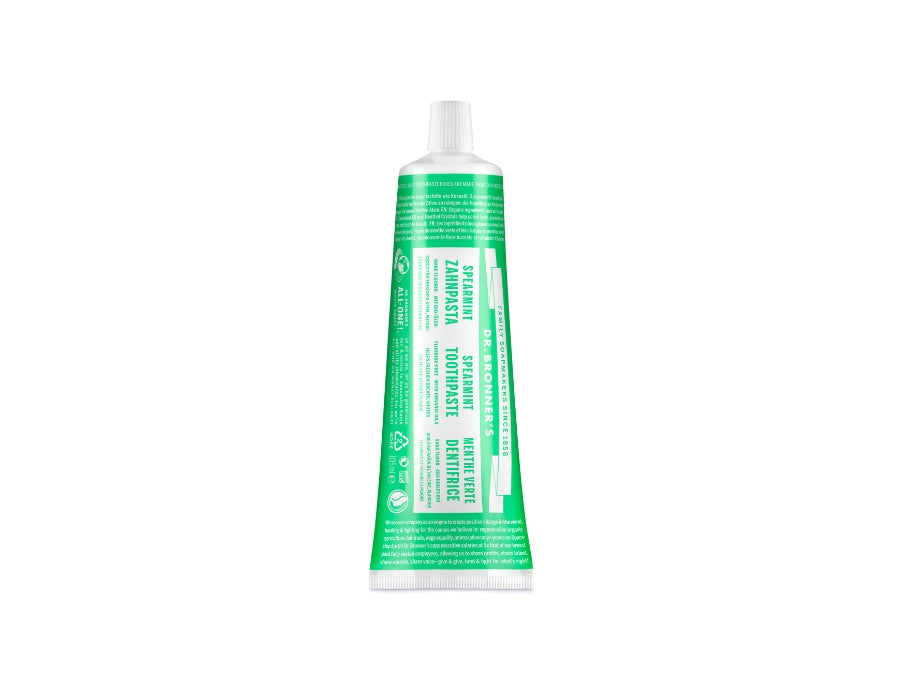 Dr. Bronner's Tandpasta Spearmint zonder fluoride