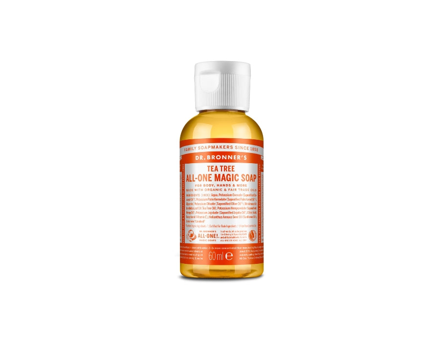 Dr. Bronner's Vloeibare Zeep Pure Castile Tea Tree 60 ml