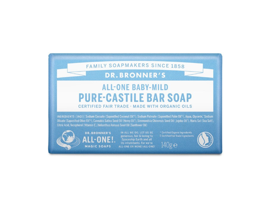 Dr. Bronner's Zeepblok Pure Castile Baby Parfumvrij