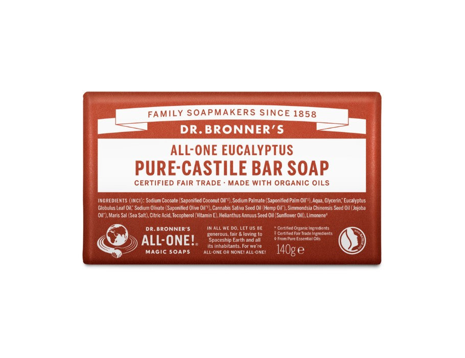 Dr. Bronner's Zeepblok Pure Castile Eucalyptus
