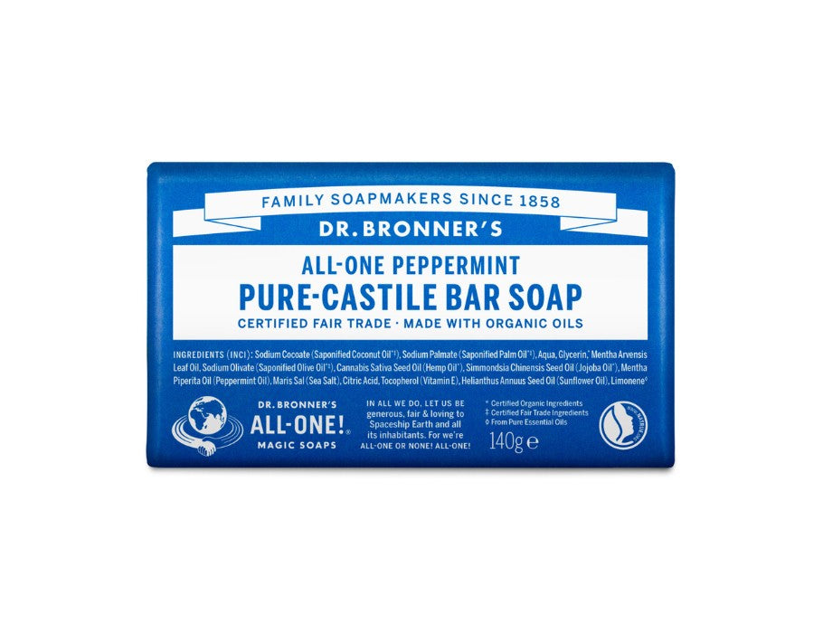 Dr. Bronner's Zeepblok Pure Castile Pepermunt