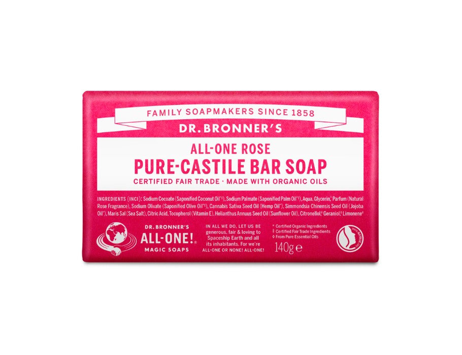 Dr. Bronner's Zeepblok Pure Castile Roos