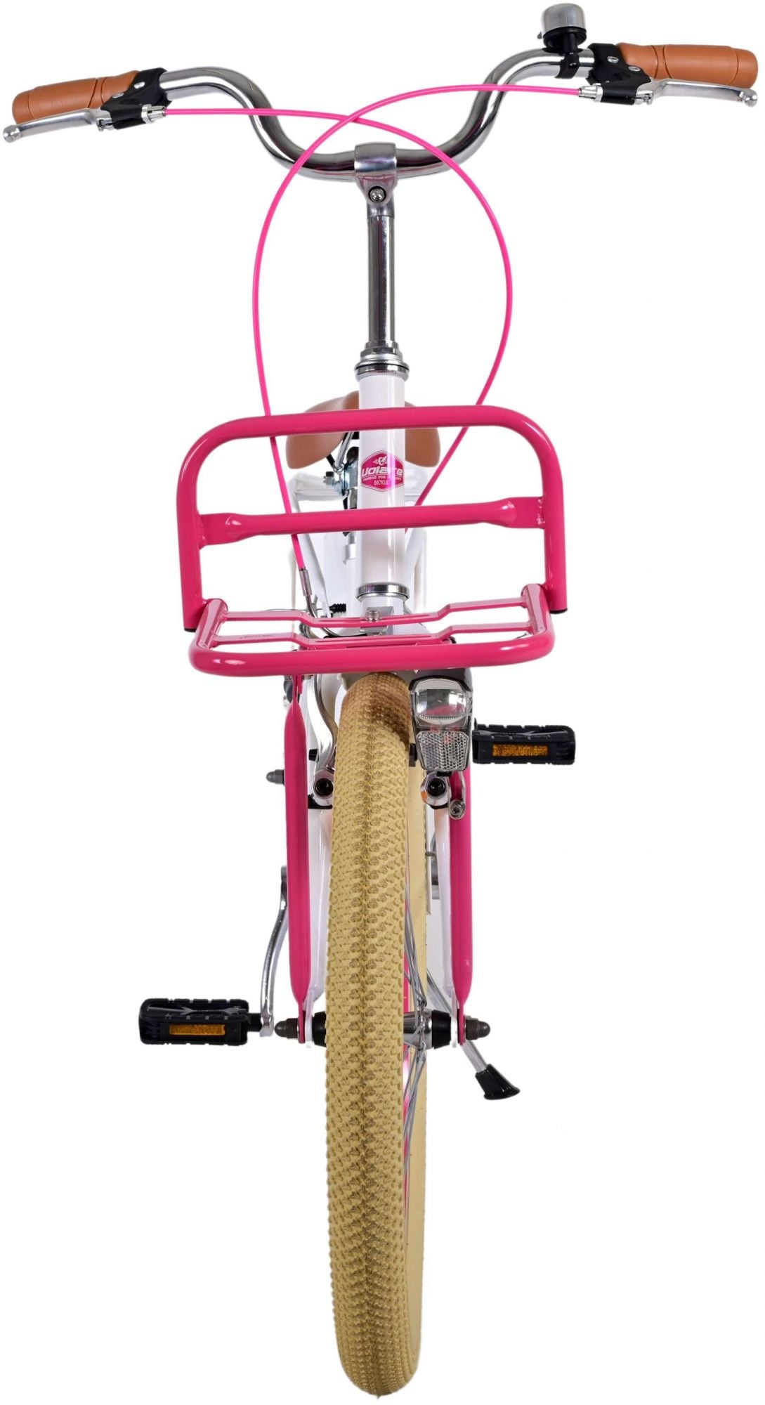 Volare Volare Kinderfiets Meisjes 20 inch Wit Twee handremmen