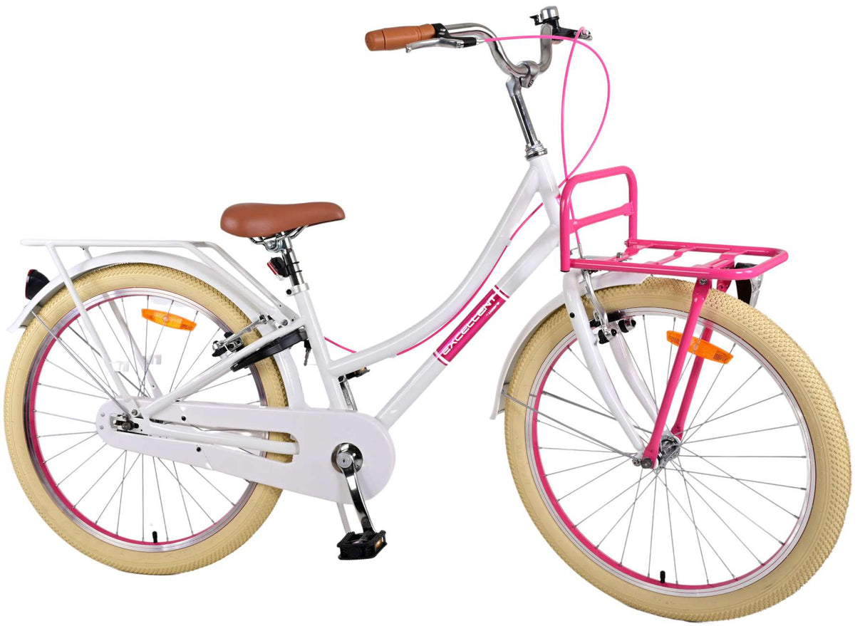 Volare Volare Kinderfiets Meisjes 24 inch Wit Twee handremmen