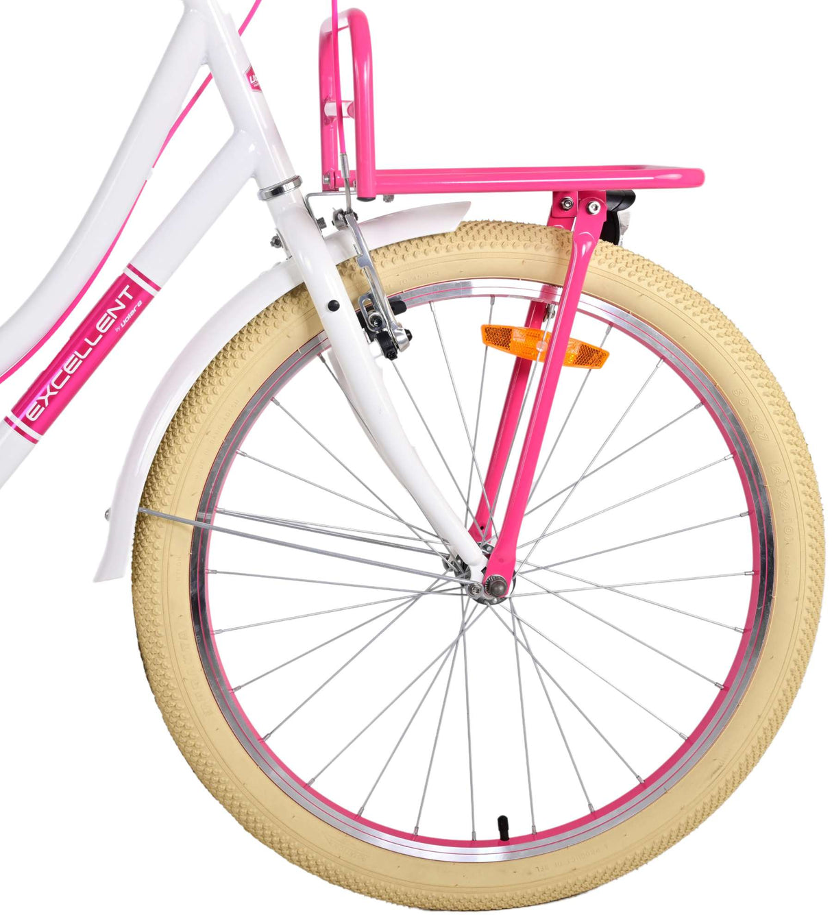 Volare Volare Kinderfiets Meisjes 24 inch Wit Twee handremmen