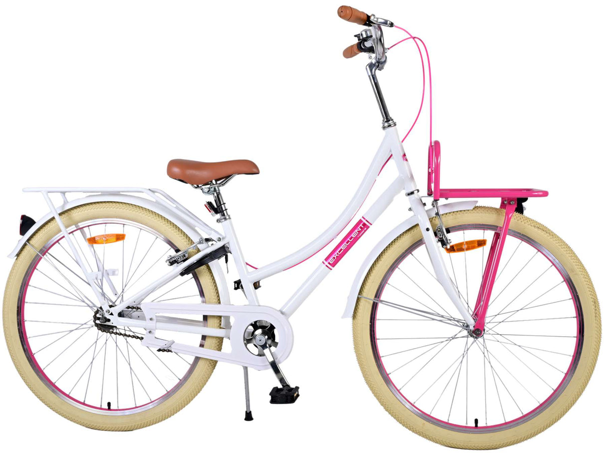 Volare Volare Kinderfiets Meisjes 26 inch Wit Twee handremmen