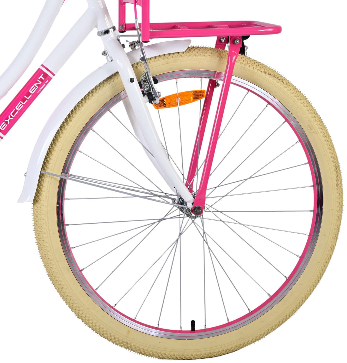 Volare Volare Kinderfiets Meisjes 26 inch Wit Twee handremmen