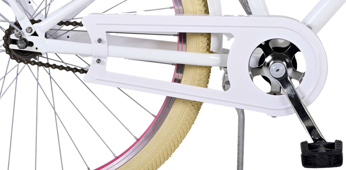 Volare Volare Kinderfiets Meisjes 26 inch Wit Twee handremmen