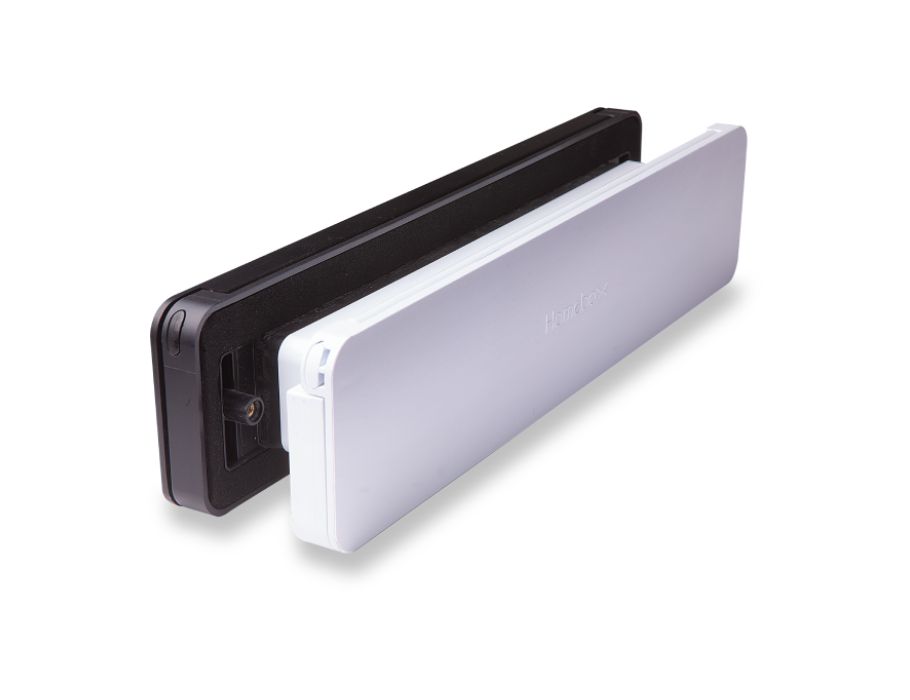 Homebox Tochtvrije Brievenbus buitenklep zwart (RAL9005) binnenklep wit (RAL9010)