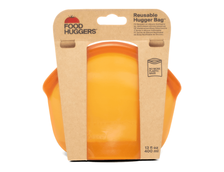 Food Huggers Herbruikbare Bewaarzak 400ml Amber