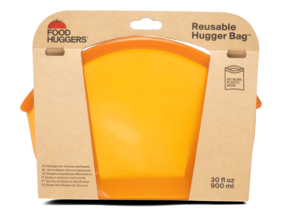 Food Huggers Herbruikbare Bewaarzak 900ml Amber