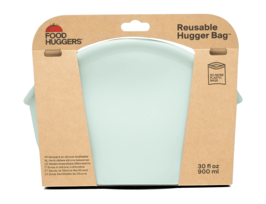 Food Huggers Herbruikbare Bewaarzak 900ml Jade Solid