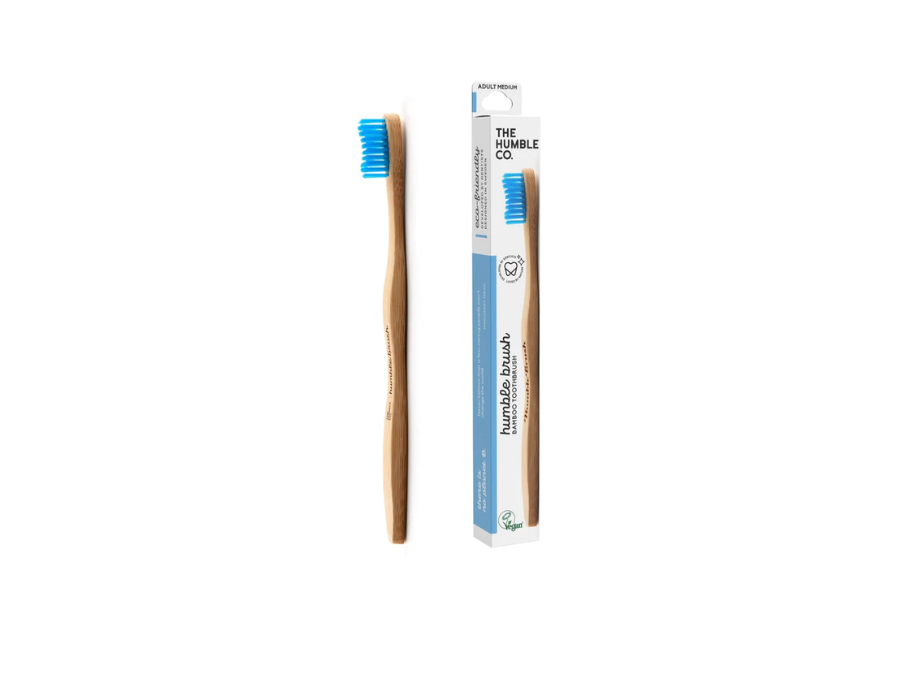 The Humble Co. Tandenborstel Bamboe Medium Blauw