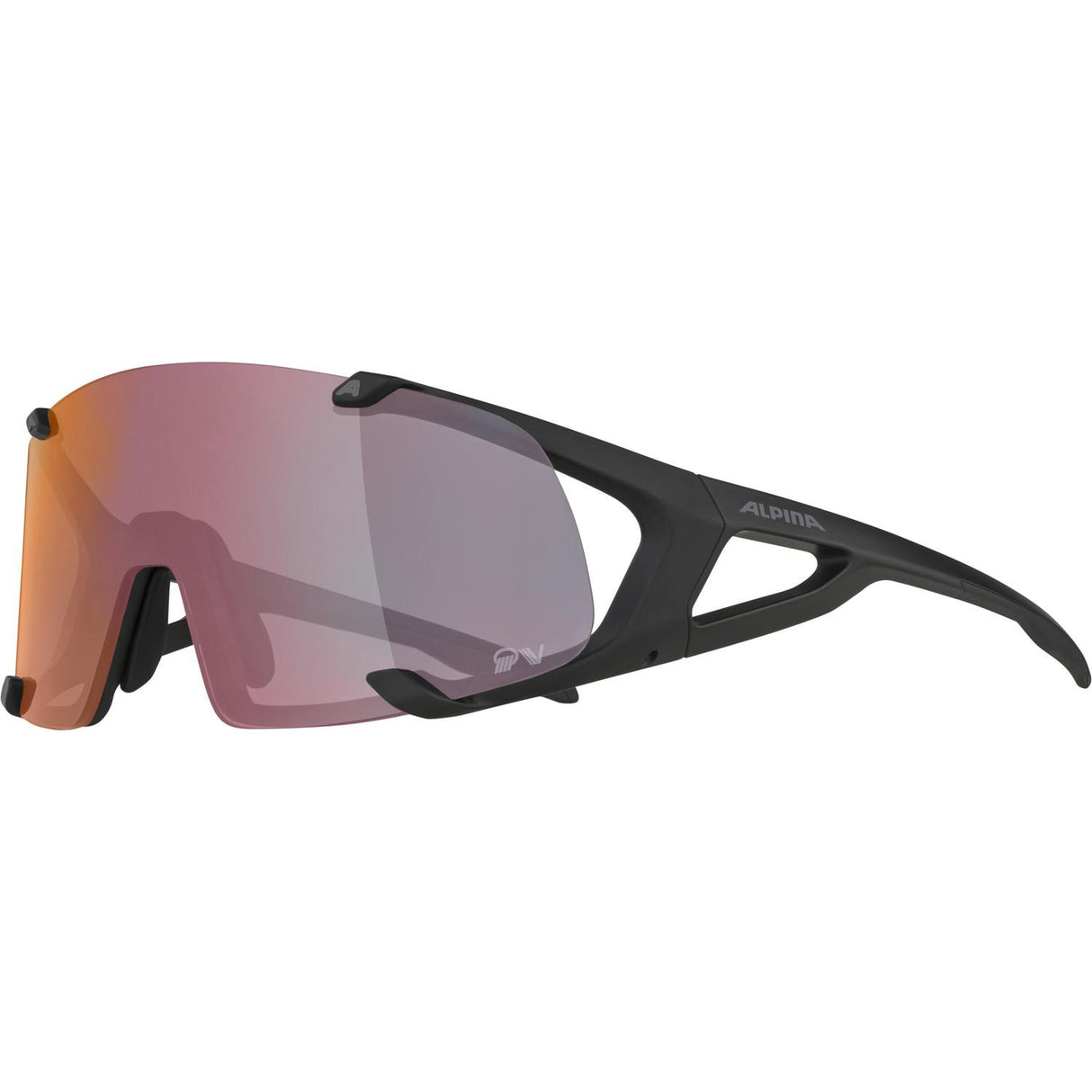 Olympic sportswear alpina sports sportbril hawkeye qv mat zwart