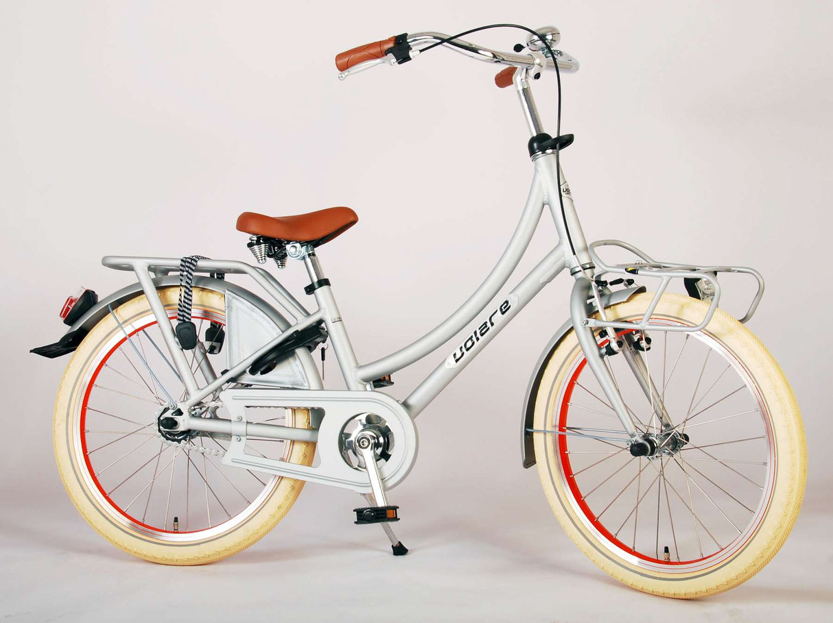 Volare Oma Kinderfiets Meisjes 20 inch Mat Zilver