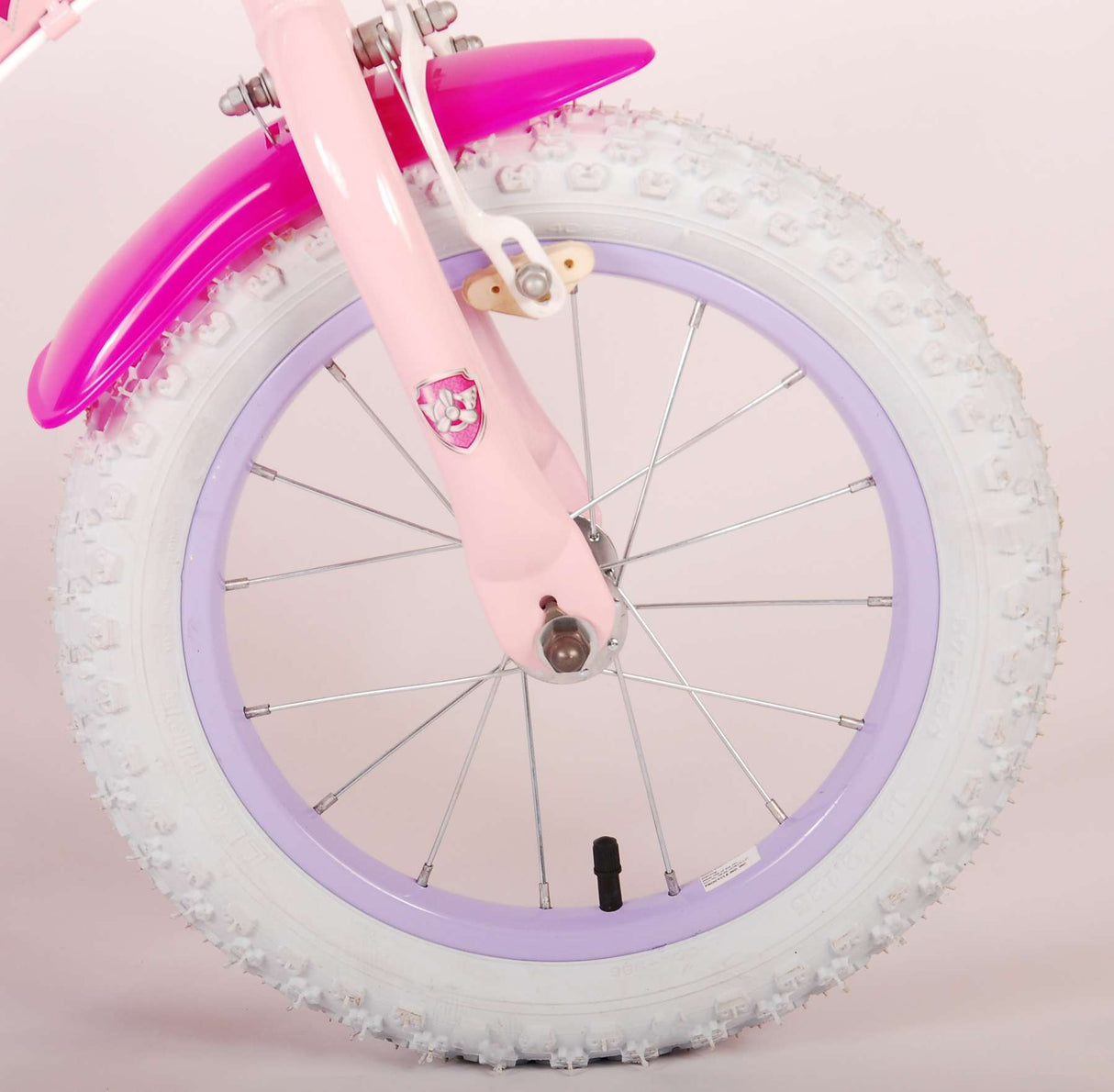 Paw Patrol Kinderfiets Meisjes 14 inch Roze Twee handremmen