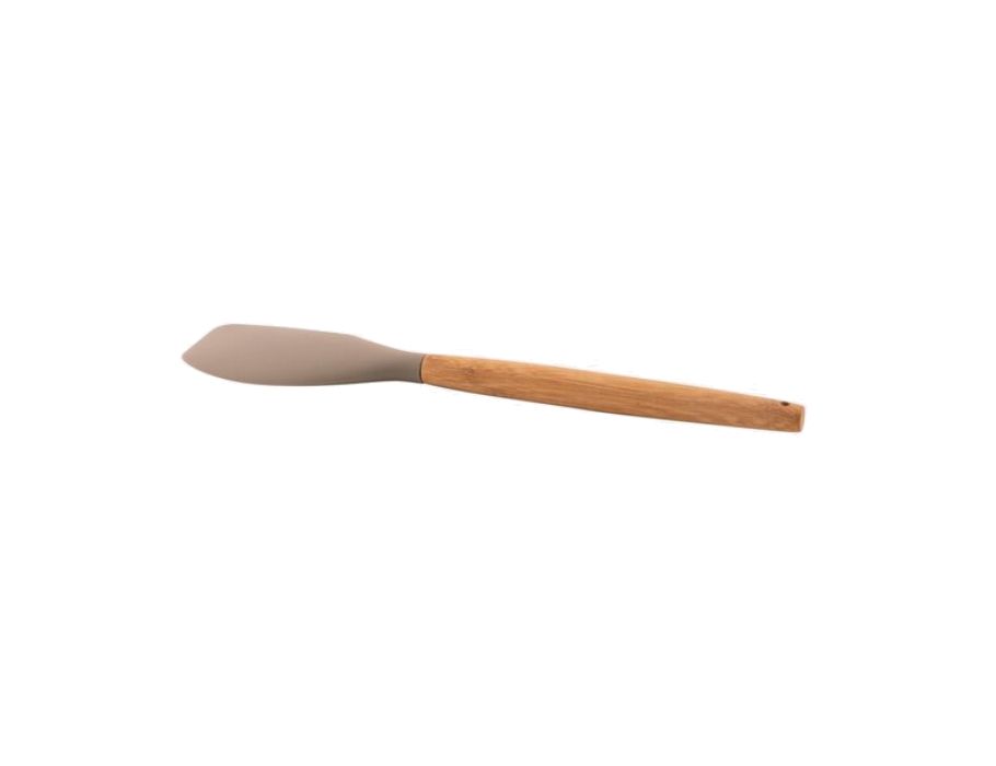 Point Virgule Spatel Silicone Bamboe Handvat Taupe