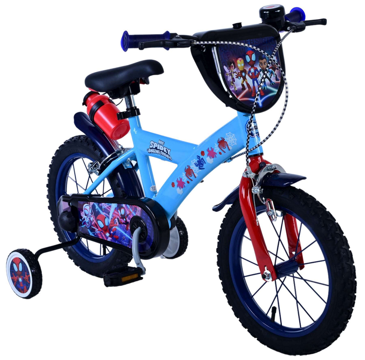 Spidey and his amazing friends Spidey Kinderfiets Jongens 14 inch Blauw Twee handremmen