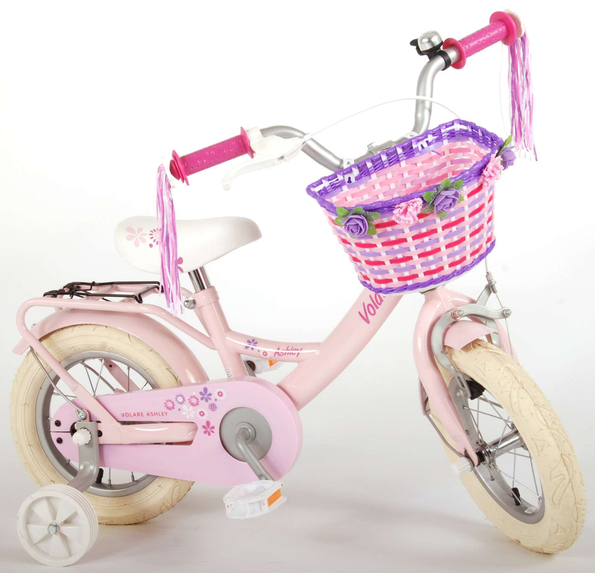 Volare Ashley Kinderfiets Meisjes 12 inch Roze 95% afgemonteerd