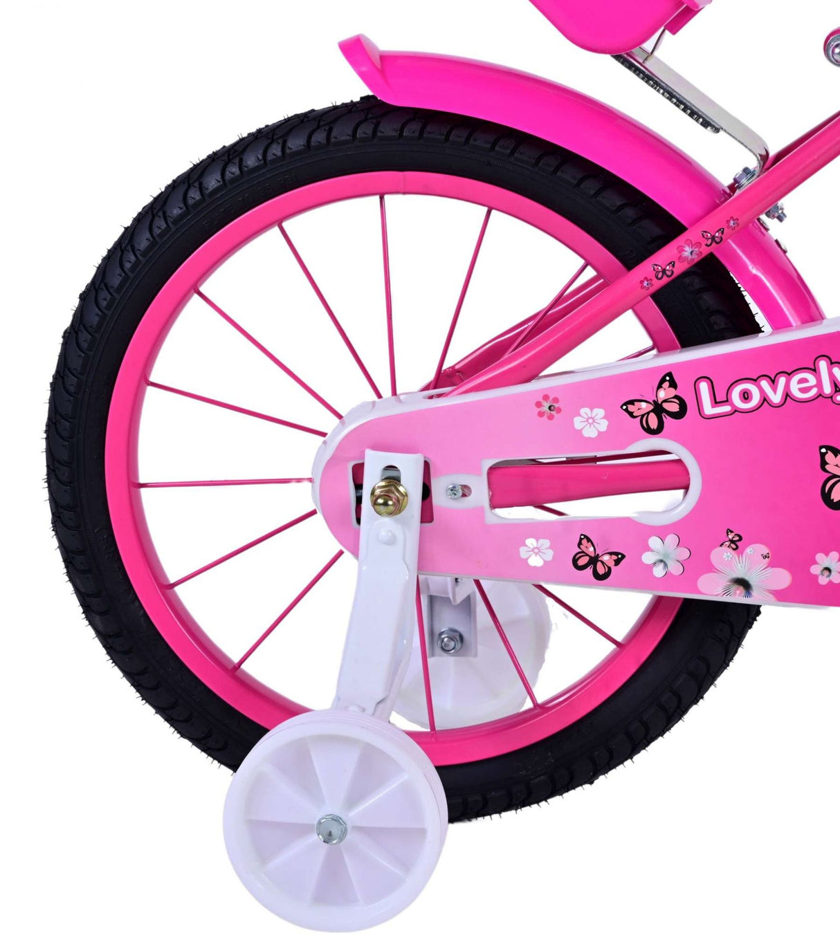 Volare Lovely Kinderfiets Meisjes 16 inch Roze Wit
