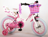Volare Rose Kinderfiets Meisjes 14 inch Roze Wit 95% afgemonteerd