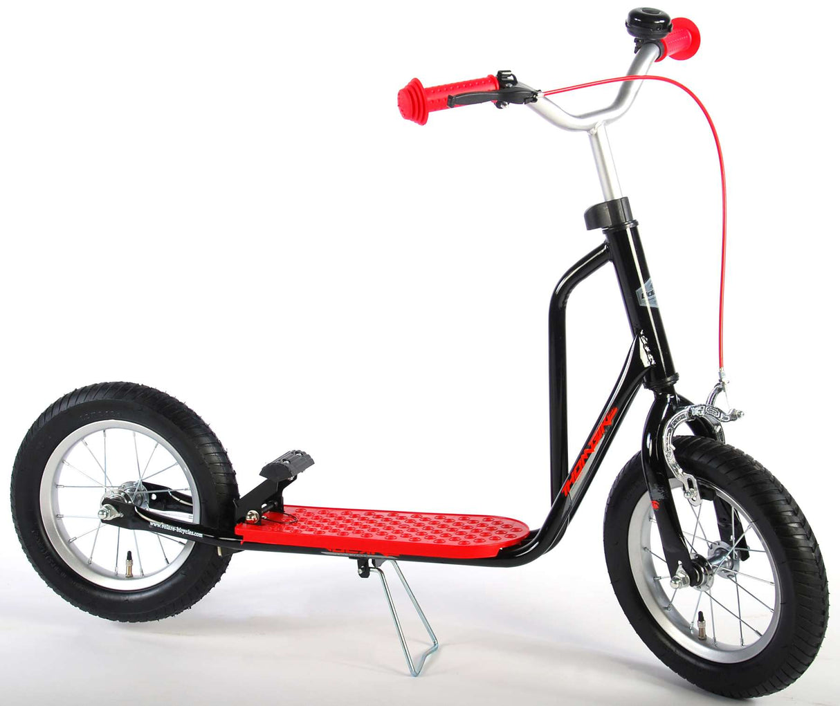 Volare Step Jongens en Meisjes 12 inch Zwart Rood