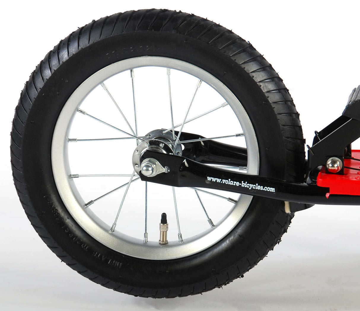 Volare Step Jongens en Meisjes 12 inch Zwart Rood
