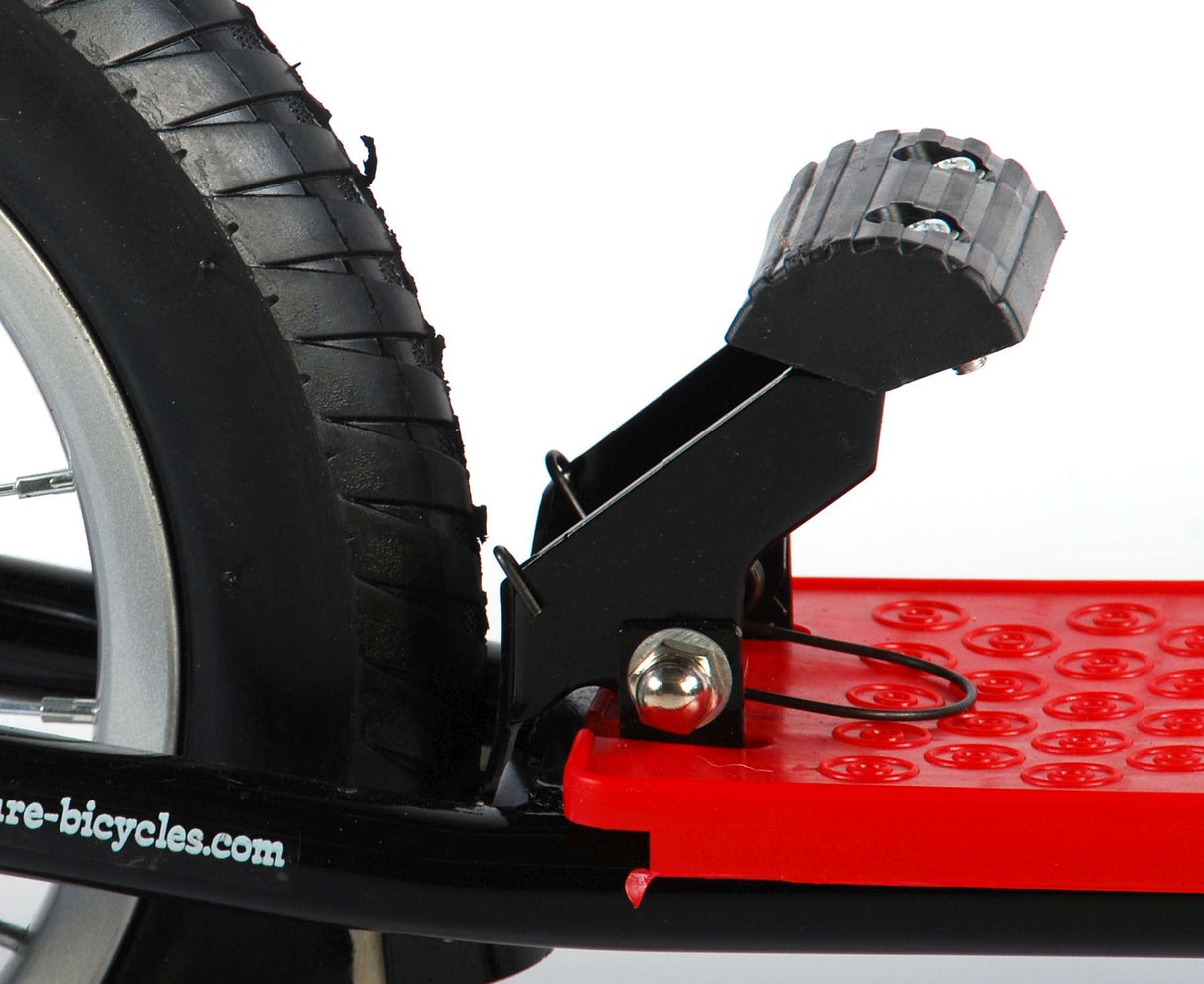 Volare Step Jongens en Meisjes 12 inch Zwart Rood