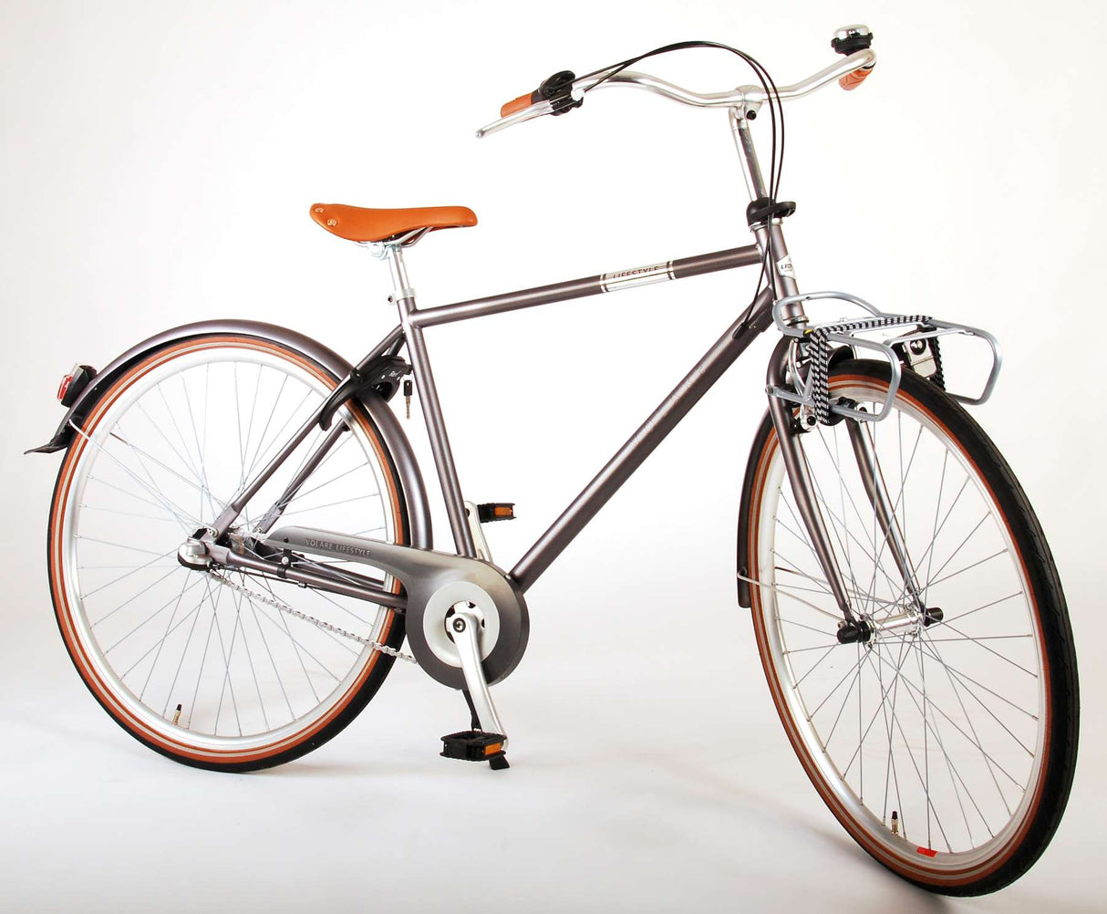 VOLARE Lifestyle Jongensfiets Tiener 48 cm lage zadelstandGrijs 3 versnellingen
