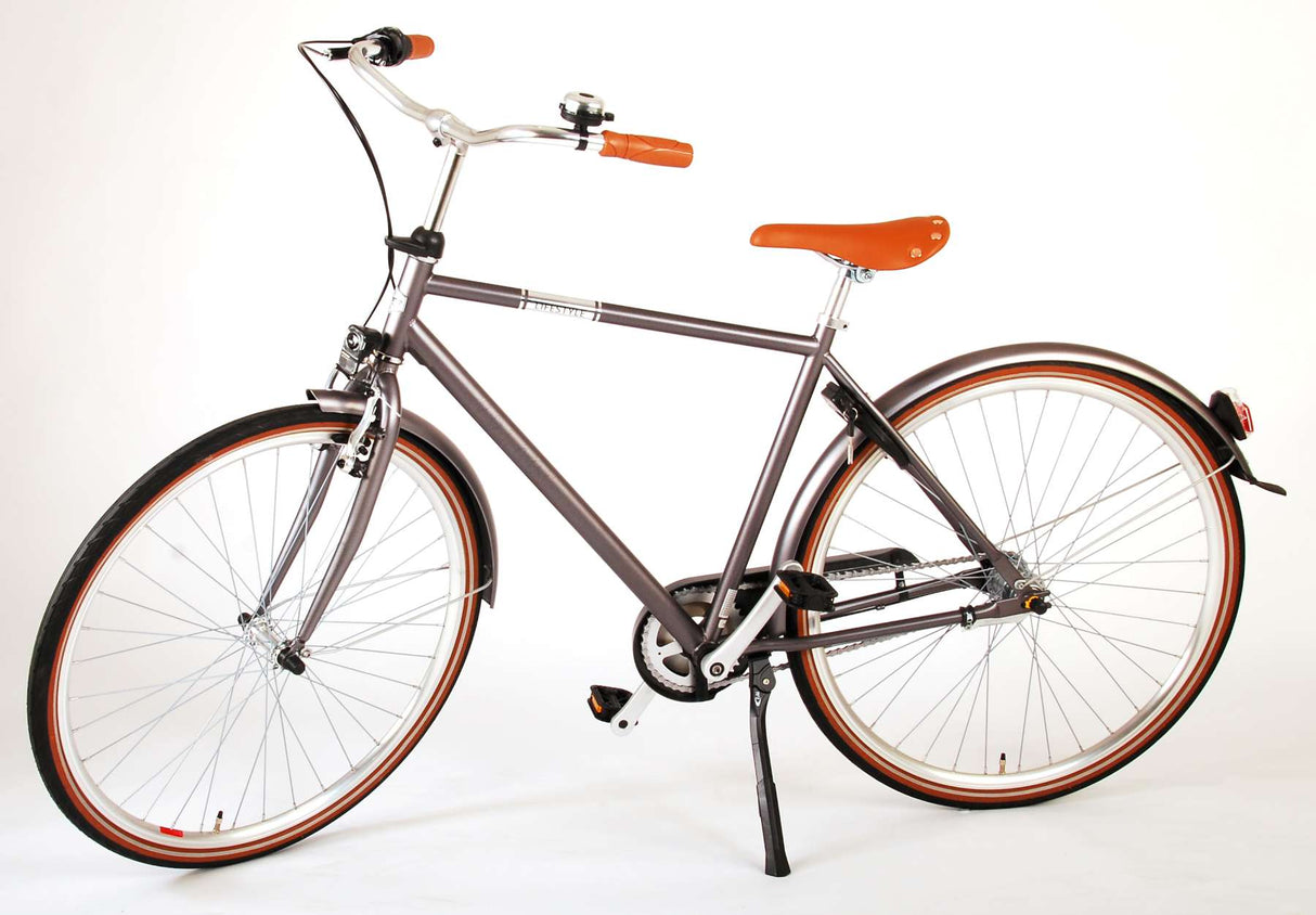 VOLARE Lifestyle Jongensfiets Tiener 48 cm lage zadelstandGrijs 3 versnellingen