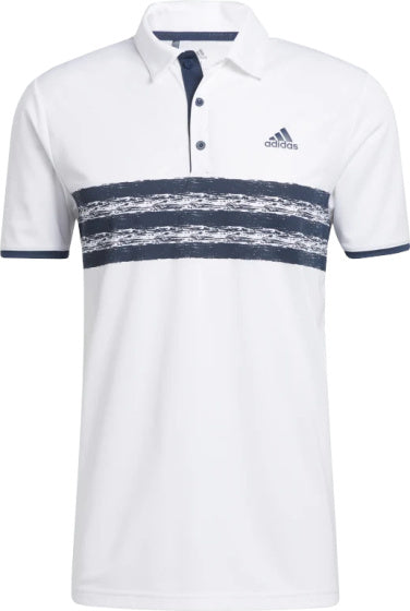 Adidas Golfpolo Core heren polyester wit navy maat XS