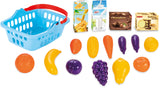 Pilsan Speelgoedfruitmand blauw 17-delig