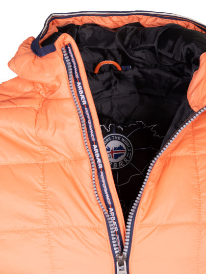 Arbaer Aaron Padded Jacket Heren Koraaloranje Maat L