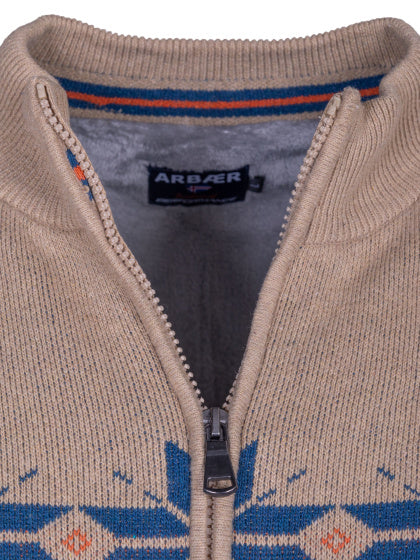 Arbaer Antonio Norwegian vest heren zandkleurig maat 3XL