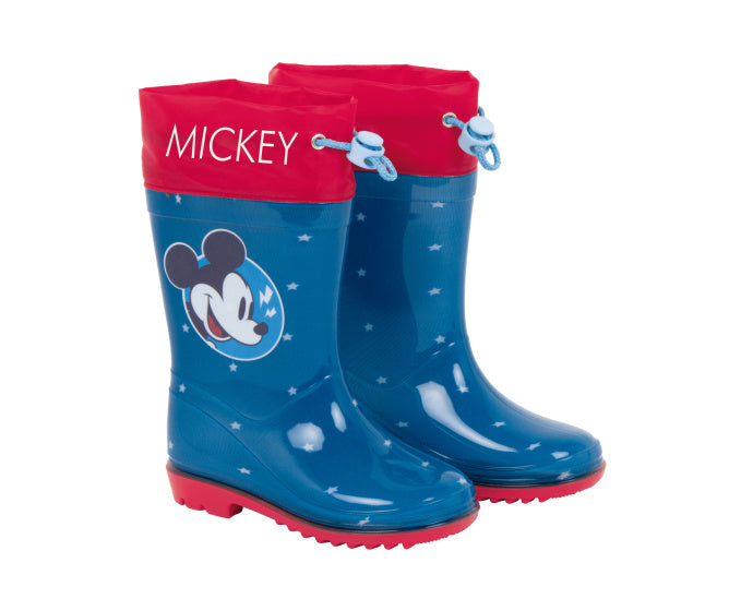 Arditex Regenlaarzen Mickey junior PVC donkerblauw rood maat 32