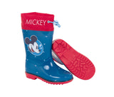 Arditex Regenlaarzen Mickey junior PVC donkerblauw rood maat 30