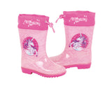 Arditex Regenlaarzen Unicorn meisjes PVC textiel lichtroze roze maat 24