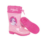 Arditex Regenlaarzen Unicorn meisjes PVC textiel lichtroze roze maat 24