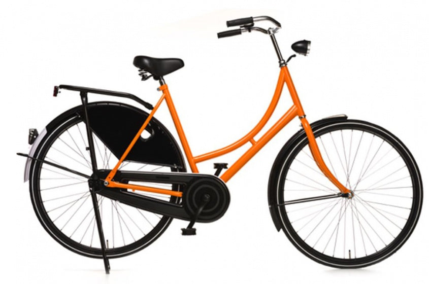 Avalon Oma Export 28 Inch 57 cm Dames Terugtraprem Zwart Oranje