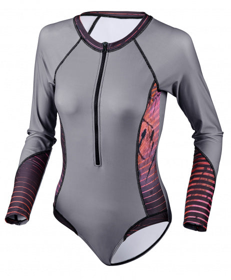 Beco Badsuit BEactive dames polyamide elastaan grijs maat 34