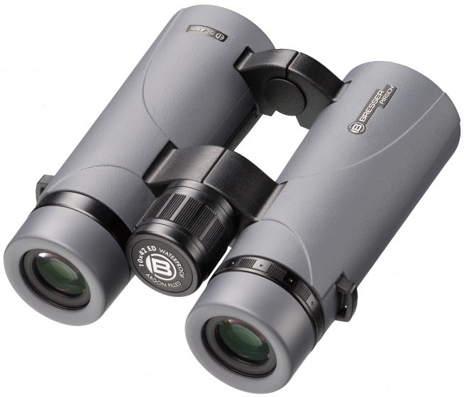 Bresser Pirsch ED 10x42 verrekijker met fasecoating grijs