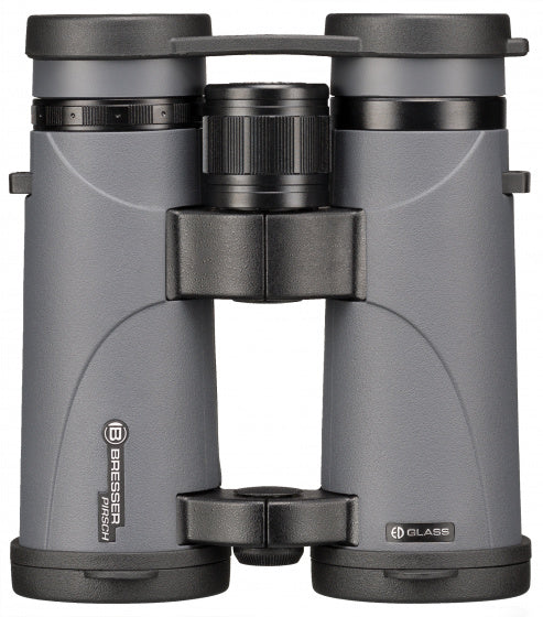 Bresser Pirsch ED 10x42 verrekijker met fasecoating grijs