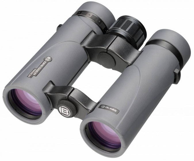 Bresser Pirsch ED 10x34 verrekijker met fasecoating grijs