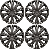 Carpoint Wieldoppen Giga 15 inch antraciet set van 4
