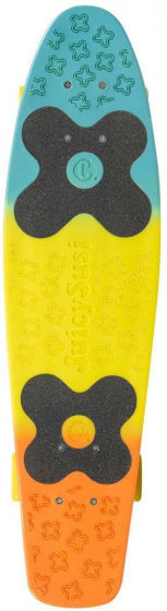 Choke Jim Tricolor skateboard 71 cm blauw geel oranje
