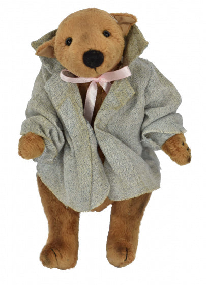 Clemens Knuffelbeer junior 18 cm pluche 2-delig bruin grijs