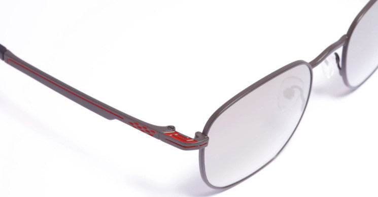Formula Zonnebril unisex rechthoekig cat. 4 wit
